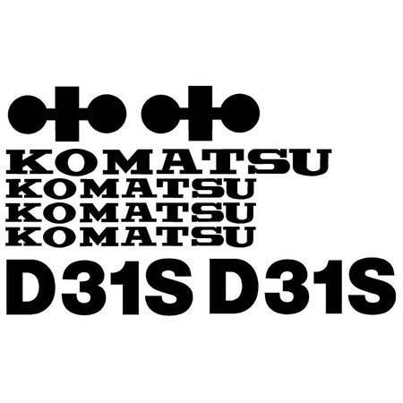 Aftermarket Decal Set for Komatsu D31S Dozer KOMD31SDECALSET